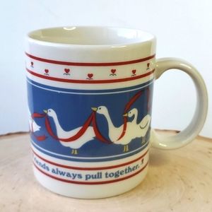 Vintage Cromwell Williams Geese "Friends Always Pull Together "Mug